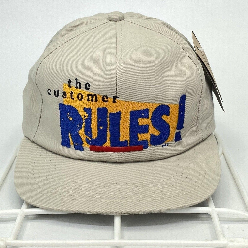 Vintage‎ K-Products John Deere "The Customer Rules!" Promotional Snapback Hat